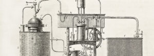 vintage drawing of old Air conditioning unit